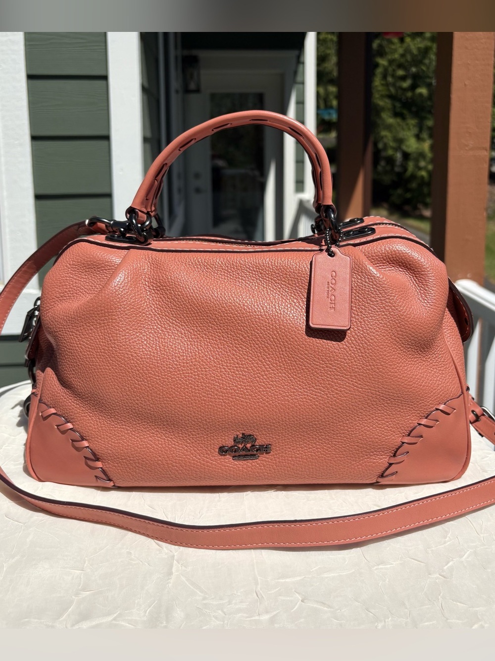 COACH Lane Satchel With Whipstitch In 69618